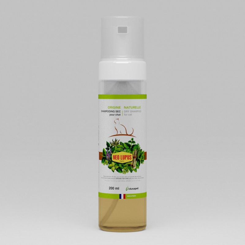 Shampooing sec pour chat 200ml